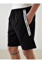 Xside Black Waist Tie Knitted Men's Shorts - 3