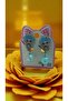 Cute Labubu Figure with Glitter Inside and Hanging Bead Clip