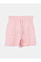 Two Mt Shop Quality Lcw Vision Pink Women's Shorts with Elastic Waist - 5