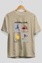 Football Club Pre-Printed Beige Oversize T-Shirt Men's Women's 100% Cotton Crew Neck T-Shirt - 2