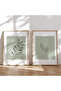 Uv Print with Natural Wood Frame Set of 2 Elegant Abstract Floral Wall Painting – Modern & Stylish Wall Decor - 2