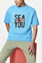Men/Women Sea You Transfer Printed Round Neck Short Sleeve T-Shirt