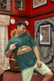Men/Women Summer Party Transfer Printed Round Neck Short Sleeve T-Shirt - 2