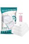 9 Pack Vacuum Storage Bags with Hand Pump – Jumbo, Large & Medium for Clothes, Bedding & Travel