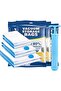 6-Pack Vacuum Compression Bags with Hand Pump, for Clothes, Bedding, Blankets, Travel & Storage