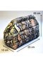 Pink Snakeskin Pattern Fabric Puffer Hidden Scholarship Clutch Bag - 3
