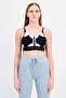 Women Lightly Padded Sleeveless Training Sports Bra, Multicolor