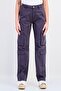 Women Regular Straight Fit Solid Cargo Pants, Grey