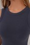 Women's Smoked Rib Camisole Midi Dress – Sleeveless, Crew Neck, Casual Comfortable Fit - 7