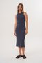 Women's Smoked Rib Camisole Midi Dress – Sleeveless, Crew Neck, Casual Comfortable Fit - 2