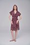 Elegant Stylish Lace Niki Velvet Bamboo Cotton Dressing Gown - 3