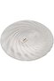 Decorative Glass Serving Platter with Spiral Pattern, Gold Trim, 31 cm Round - 2