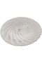 Decorative Glass Serving Platter with Spiral Pattern, Gold Trim, 31 cm Round - 6