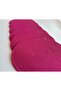 Jute Placemat, Table Decor Supla Oval Fuchsia 30X40 Set of 6 - 2