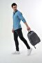 Unisex Multi-Eye Daily Backpack - School Bag Gray - 4