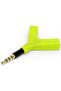 Adaptor Audio Y-SPLIT, 2x Jack 3.5mm Verde - 3