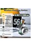 3-in-1 Wireless Charging Station with Pixel Speaker & Alarm Clock 15W Fast Phone,Earbuds & Watch - 8