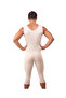 USA Medical Men Full Body Compression garment Below Knee Length with Zipper (MG02BK) - 2