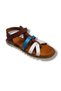 Bağcı 3015-20 Cross Striped Velcro Girls' Sandals