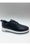 Genuine Leather Black Lace up Men's Shoes - 2