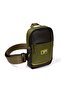 Impertex Fabric Daily Crossbody Chest and Shoulder Bag with Phone Compartment - Khaki - 2