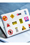 50PCS Realistic Warning Signs Waterproof Graffiti Stickers for Helmet Bicycle Hand Account Pencil... - 7