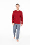 Us polo assn. Men's maroon pajama set - 2