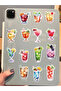 50PCS Watercolor Version Cocktail Glasses Waterproof Graffiti Stickers for Helmet Bicycle Hand Ac... - 8