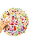 50PCS Watercolor Version Cocktail Glasses Waterproof Graffiti Stickers for Helmet Bicycle Hand Ac... - 4