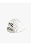 Rose Embroidered Cotton Cap Hat - 3