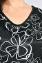 10999 Black Patterned Satin Tank - 6