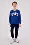 Boy's Winter Regular Fit Blue Tracksuit Set Us2227-C-V3 - 3