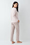 Women's Winter Regular Fit Pink Pajama Set Pc9096-S-V2 - 4