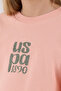 U.S. Polo Assn Girl's Orange Tracksuit Set - 6