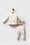 U.S. Polo Assn Usb2605 Ecru Baby Boy 2-Piece Set - 4