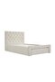 Bacia 120x200 Teen Single Bed with Front Drawer - Beige L218xW130xH111cm - 3