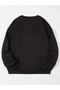Black Unisex Women/Men New York Nyc Colorful Oversize Crew Neck Cotton - 2