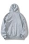 Gray Unisex Women/Men Plain Color Cotton Oversize Hoodie - 2