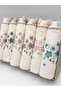 6-Piece Flower Earring Embroidered Colorful Boxed Dowry 50X90 Hand Face Towel Set - 4