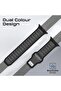 Durable Two-Toned Silicone Sporty Watch Band - 6