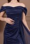 Glittery Ruched Detail Fish Evening Dress - Dark Blue - 2