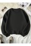 Black Unisex Men/Women Colorful Dog Custom Printed Oversize Cotton Crew Neck - 2