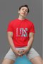 Unisex Men/Women Los Angeles Color Printed Oversize 100% Cotton T-Shirt