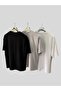Women'S/Men's Unisex Oversize 3-Piece T-Shirt - 2