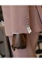 Italian Style Double-Breasted Jacket Pants Suit Pink T14198 - 6