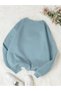 Blue Unisex Women/Men Brooklyn Custom Colored Oversize Crew Neck Cotton - 2
