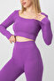 Seamless Long Sleeve Ribbed Bustier - 5