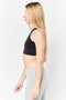 Women Brand Logo Non Padded Sports Bra, Black - 4