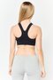 Women Brand Logo Non Padded Sports Bra, Black - 3