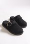 Lizyaries Women's Fur Inside Slippers 0012688 Black - 6